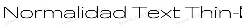 Normalidad Text Thin字体转换